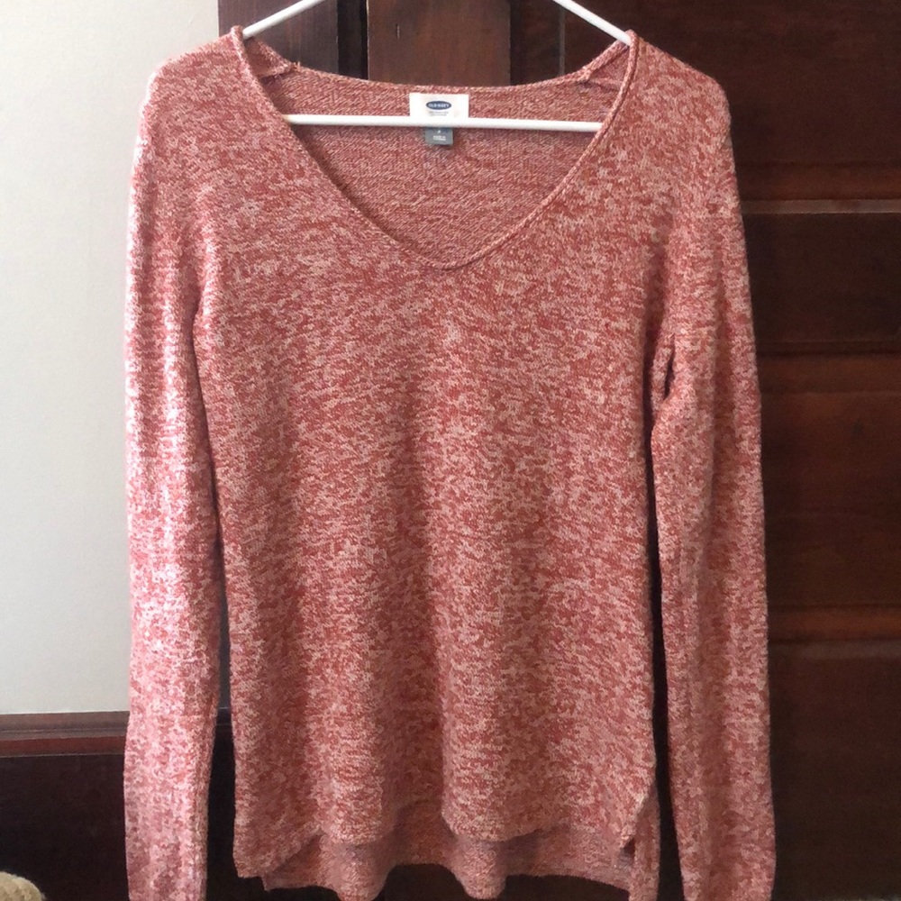 Red heather sweater